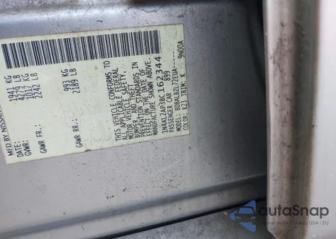 2011 Nissan Altima 2.5 S из США, поврежденный, VIN 1N4AL2AP3BC162344